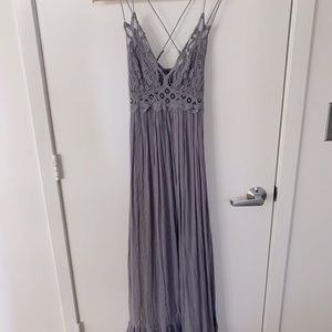 XS Free People maxi dress in purple.